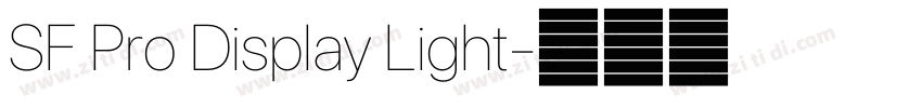 SF Pro Display Light字体转换